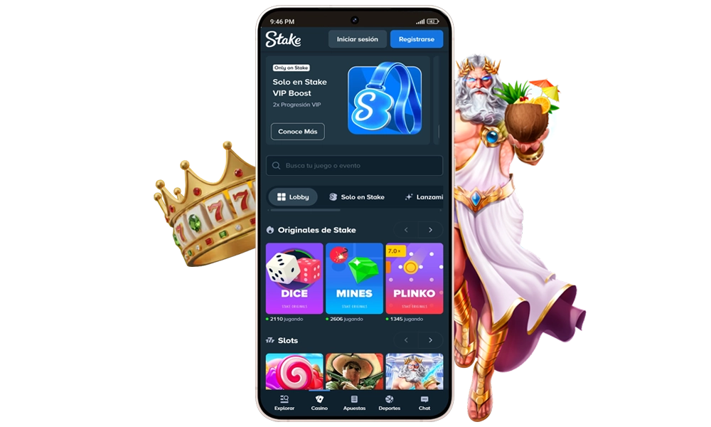 Aplicación del casino Stake